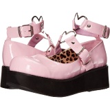 Vegan 6 cm DEMONIA SPRITE-02 Rose gothic mary jane pumps