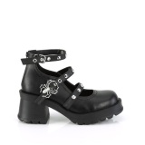 Vegan 7 cm DemoniaCult BRATTY-30 chunky heel platform shoes