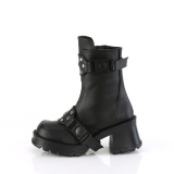 Vegan 7 cm DemoniaCult BRATTY-56 chunky heel ankle boots