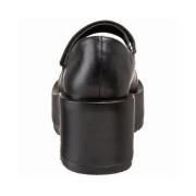 Vegan 8,5 cm DemoniaCult DOLLIE-01 Black gothic mary jane pumps