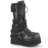 Vegan 8,5 cm TRASHVILLE-138 demoniacult boots - unisex platform boots