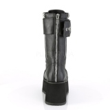 Vegan 9,5 cm PETROL-150 demoniacult boots - unisex platform boots