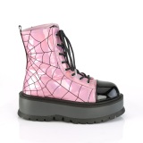 Vegan Hologram 5 cm SLACKER-88 demoniacult ankle boots platform