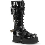 Vegan black 5 cm SLACKER-260 cyberpunk platform boots