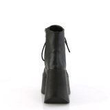 Vegan emo 13 cm DYNAMITE-106 wedge ankle boots platform black