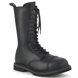 Vegan leather RIOT-14 demonia boots - unisex steel toe combat boots
