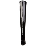 Vinyl 16 cm DAGGER-3000 fetish overknee boots shiny