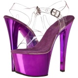 Violet Transparent 18 cm SKY-308 High Heels Platform