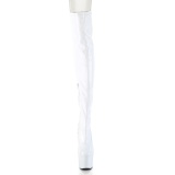 White 18 cm ADORE-3000HWR Hologram exotic pole dance overknee boots