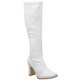 White Matt 9,5 cm FUNTASMA KIKI-350 Women Knee Boots