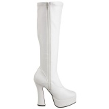 White Matte 13 cm ELECTRA-2000Z High Heeled Womens Boots for Men