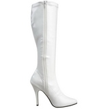 White Patent 13 cm Pleaser SEDUCE-2000 Women Knee Boots