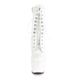 White Patent 18 cm ADORE-1020 womens platform ankle boots
