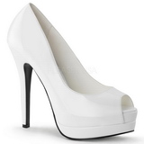 White Patent Shiny 13,5 cm BELLA-12 Women Pumps Shoes Stiletto Heels