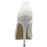 White Patent Shiny 13 cm AMUSE-20 pointed toe stiletto pumps