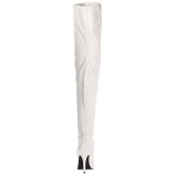 White Shiny 13 cm SEDUCE-3000 overknee high heel boots