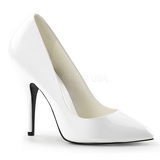 White Shiny 13 cm SEDUCE-420 Pumps High Heels for Men