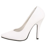 White Shiny 13 cm SEDUCE-420 Pumps High Heels for Men