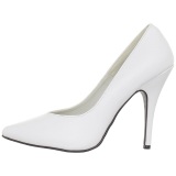 White Shiny 13 cm SEDUCE-420V Pumps High Heels for Men