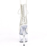 White transparent 18 cm ADORE-1016C-2 Exotic stripper ankle boots