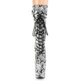 snake pattern 20 cm FLAMINGO-1050SP Exotic pole dance ankle boots